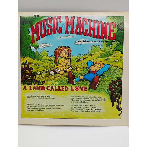 Vinyl THE MUSIC MACHINE by CANDLE 1977 Original gate-fold vinyl LP w/storybook - Picture 4 of 5